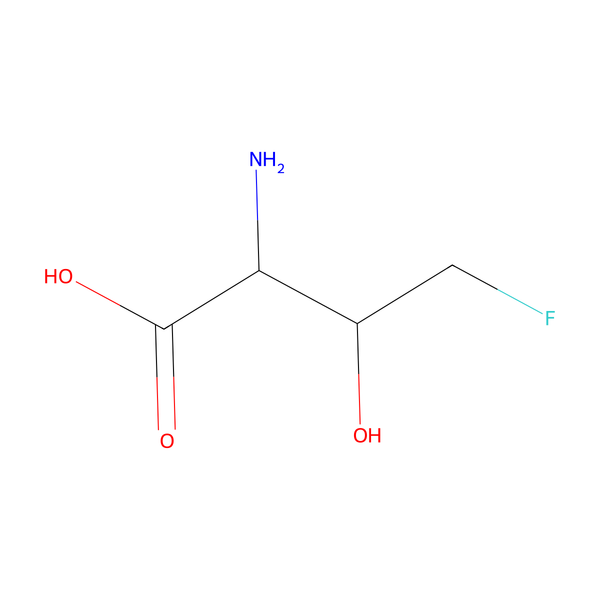 Threonine, 4-fluoro- molecular structure, CAS 102130-93-8