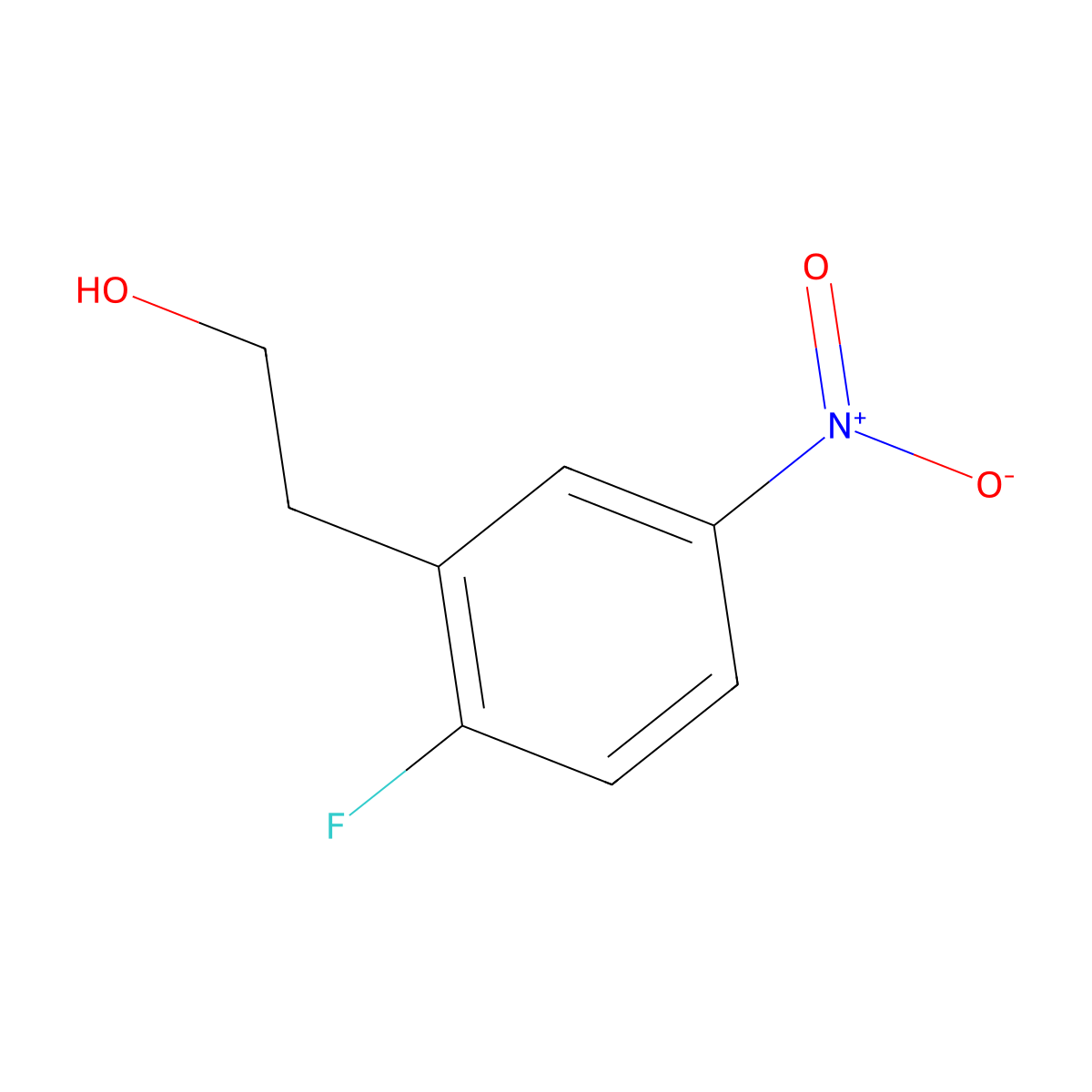 2-(2-Fluoro-5-nitrophenyl)ethanol molecular structure, CAS 1021389-31-0