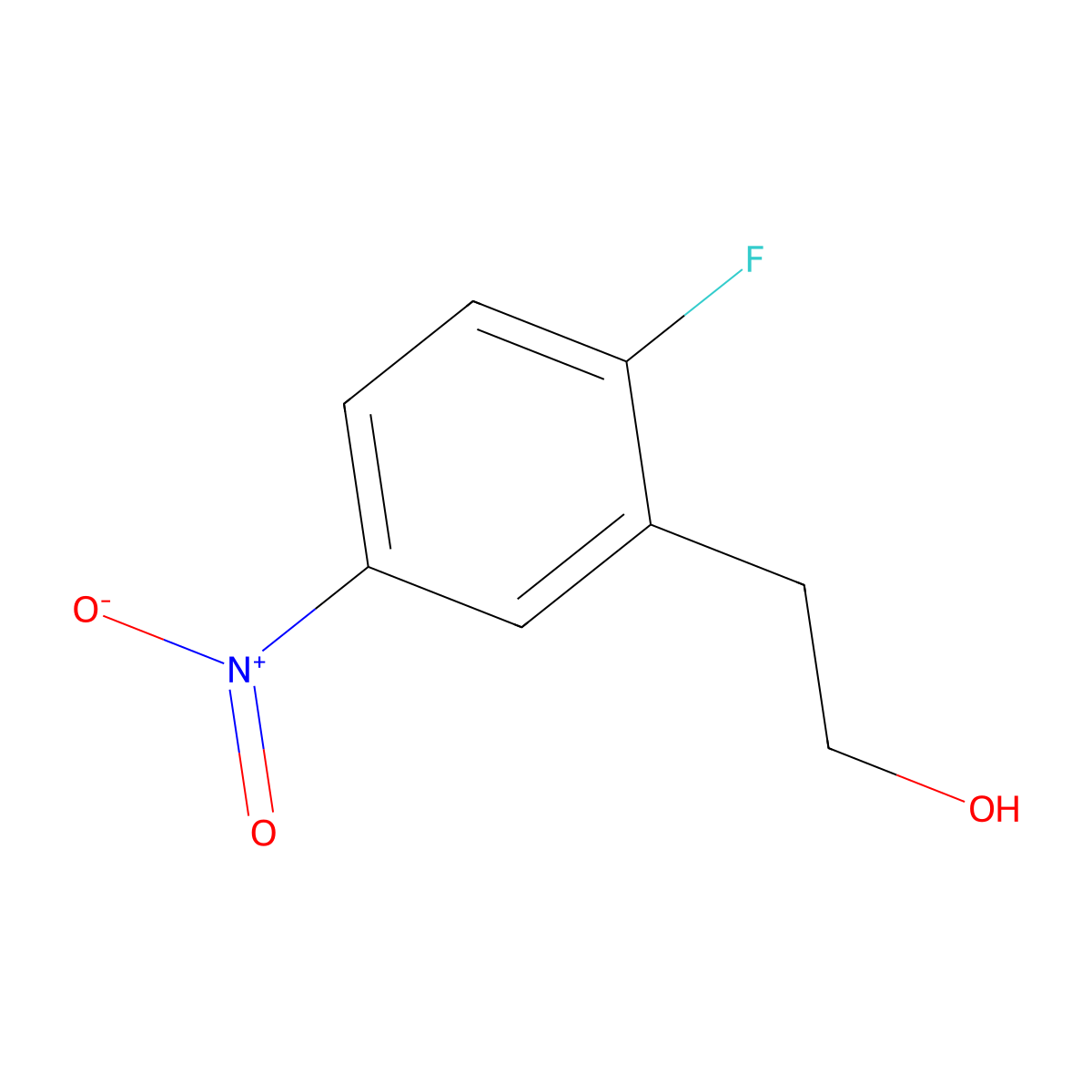 2-(2-Fluoro-5-nitrophenyl)ethanol molecular structure, CAS 1021389-31-0