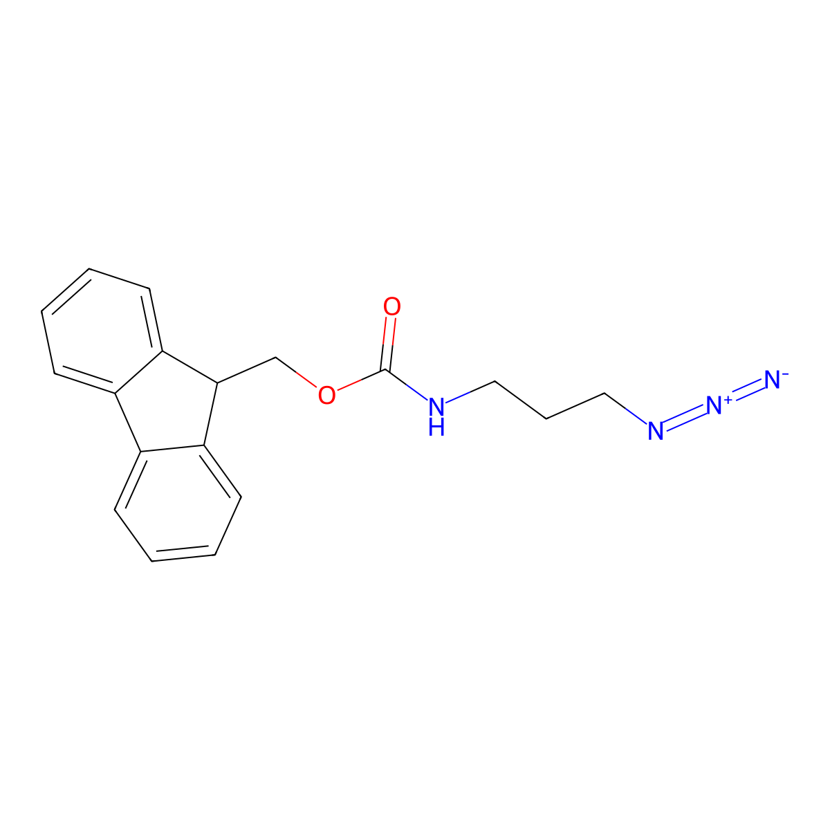 Fmoc-DAP-N3 molecular structure, CAS 1021422-85-4