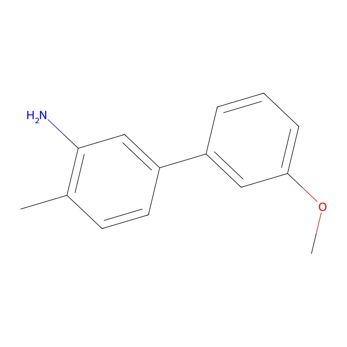 5-(3-Methoxyphenyl)-2-methylaniline molecular structure, CAS 1021424-05-4