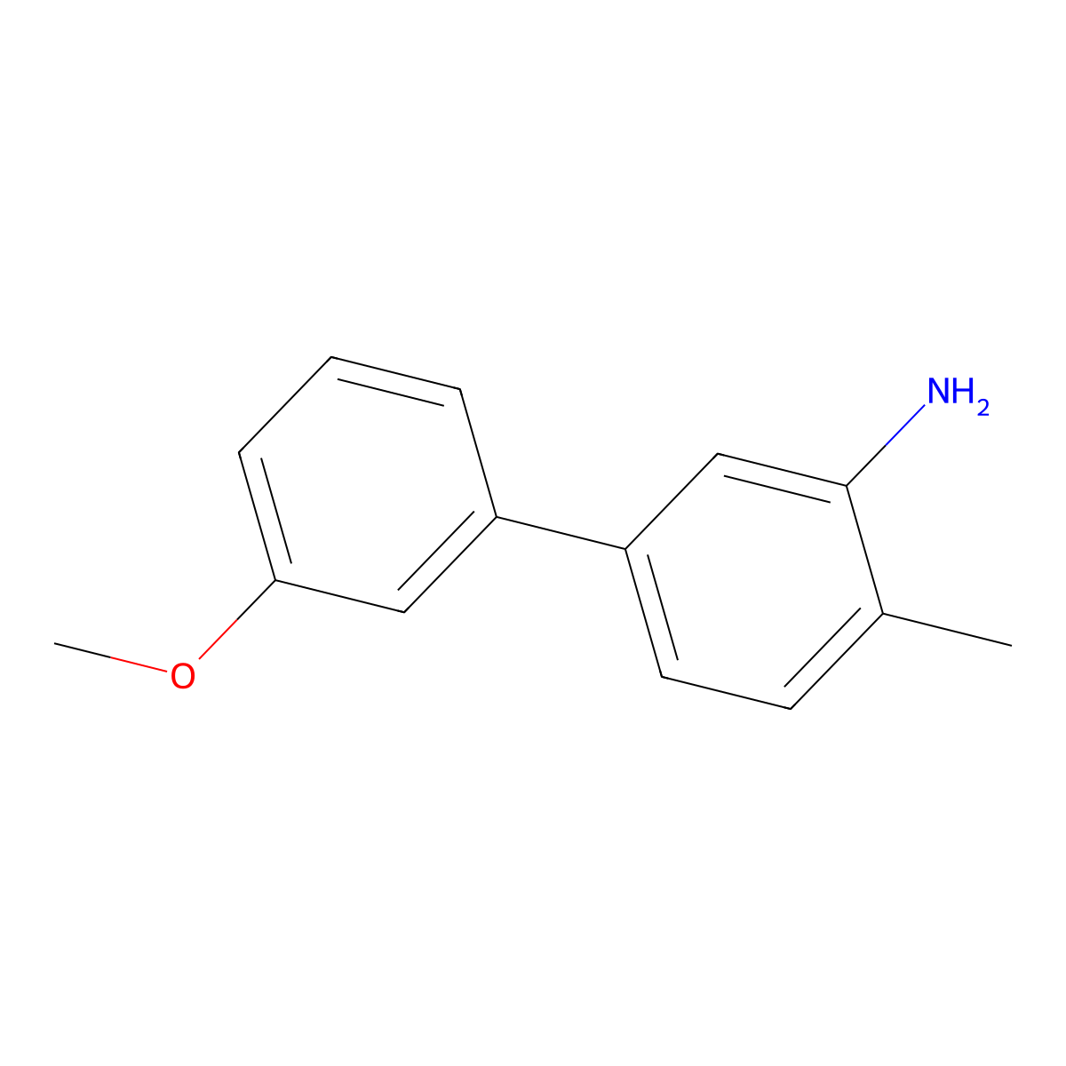 5-(3-Methoxyphenyl)-2-methylaniline molecular structure, CAS 1021424-05-4