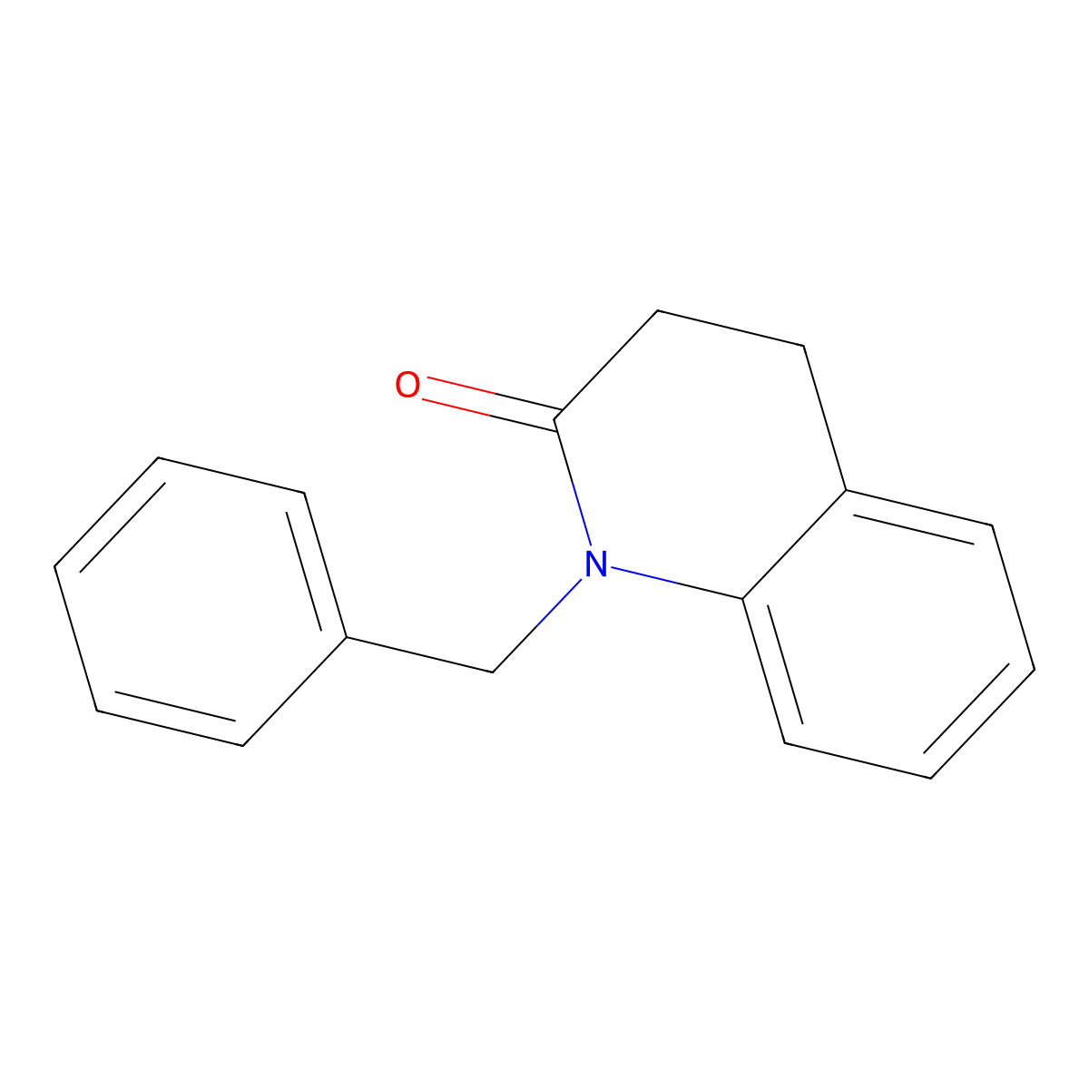 2(1H)-Quinolinone, 3,4-dihydro-1-(phenylmethyl)- molecular structure, CAS 102145-14-2