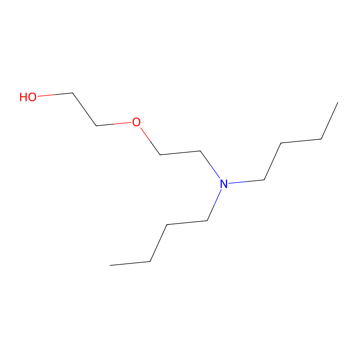 2-(2-Dibutylamino-ethoxy)-ethanol molecular structure, CAS 102145-68-6