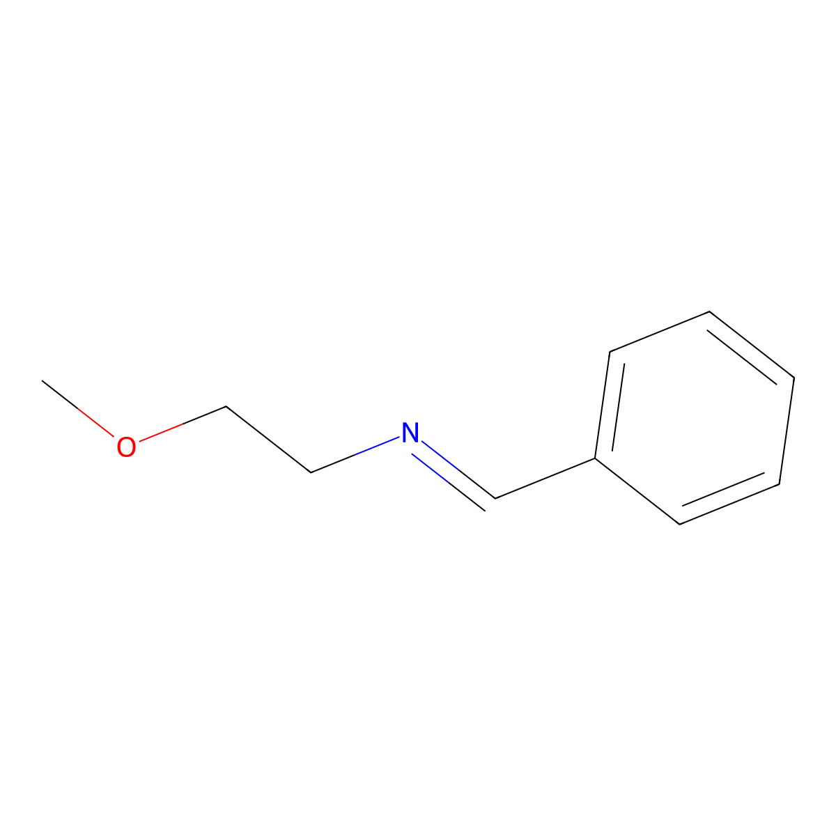 (E)-N-Benzylidene-2-methoxyethanamine molecular structure, CAS 1021461-03-9