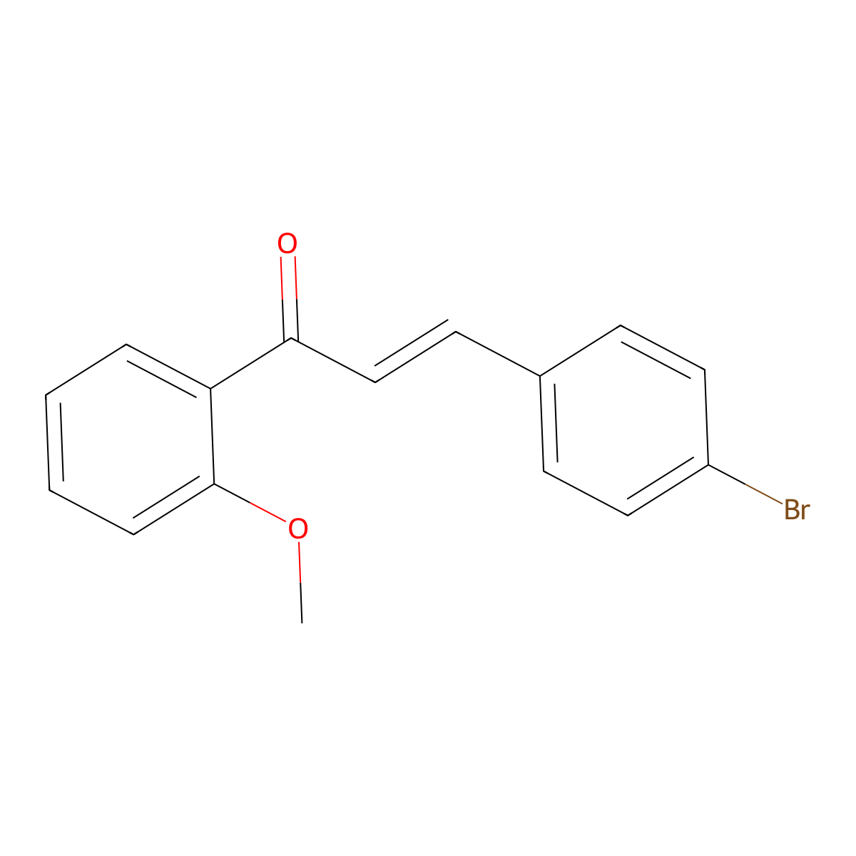 (2E)-3-(4-Bromophenyl)-1-(2-methoxyphenyl)prop-2-en-1-one molecular structure, CAS 1021493-88-8