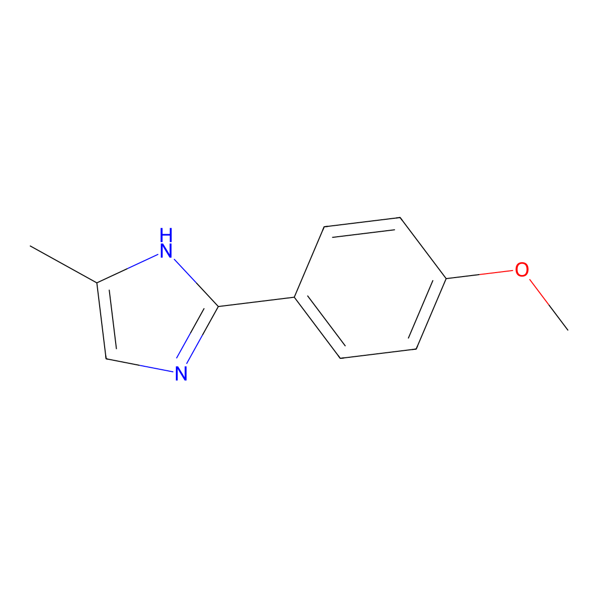 2-(4-Methoxyphenyl)-4-methyl-1H-imidazole molecular structure, CAS 102151-45-1