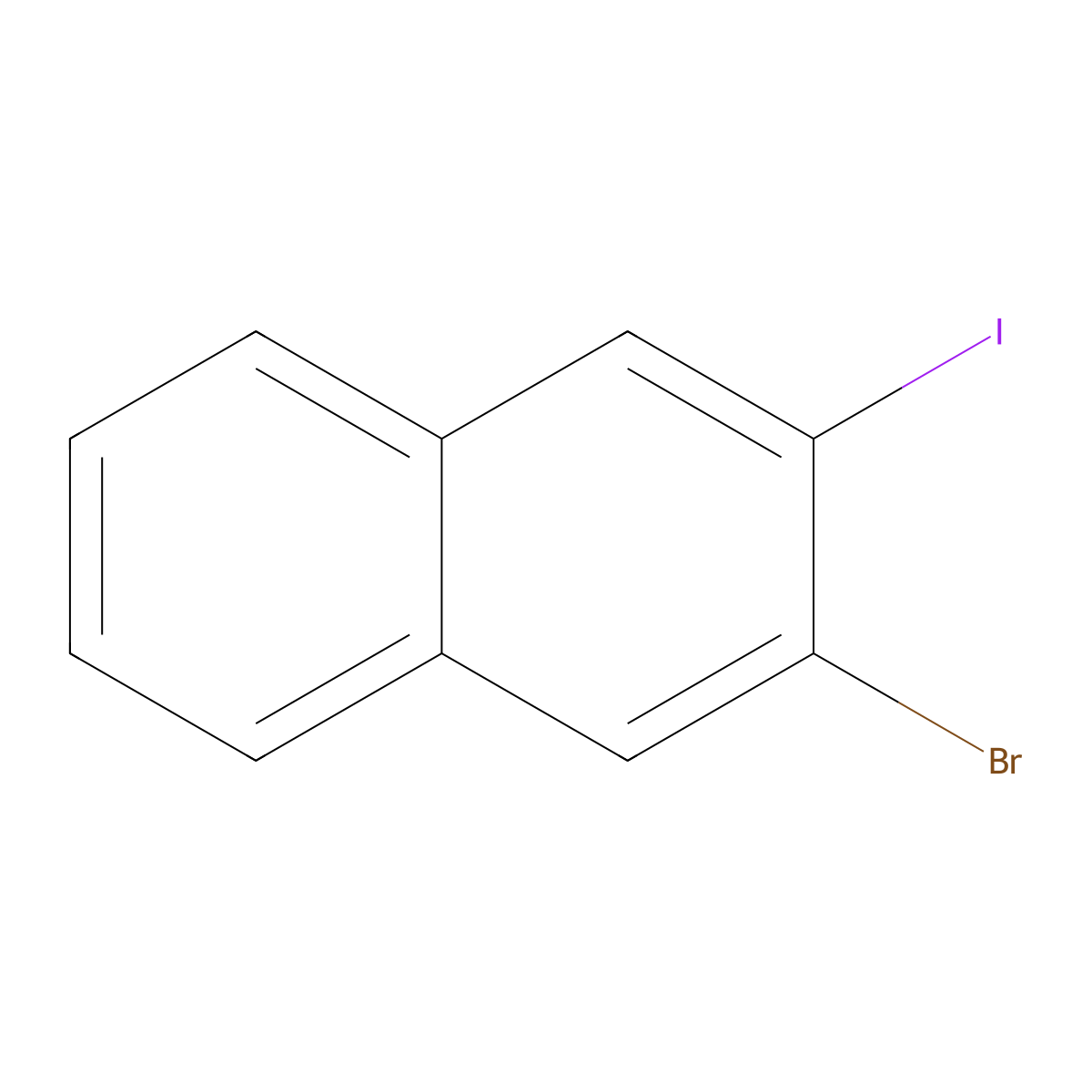 2-Bromo-3-iodonaphthalene molecular structure, CAS 102153-44-6