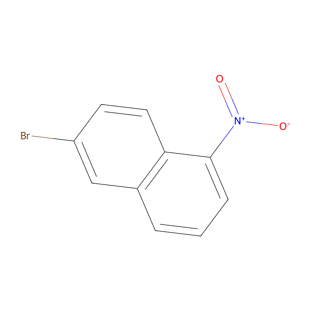 6-Bromo-1-nitronaphthalene molecular structure, CAS 102153-48-0