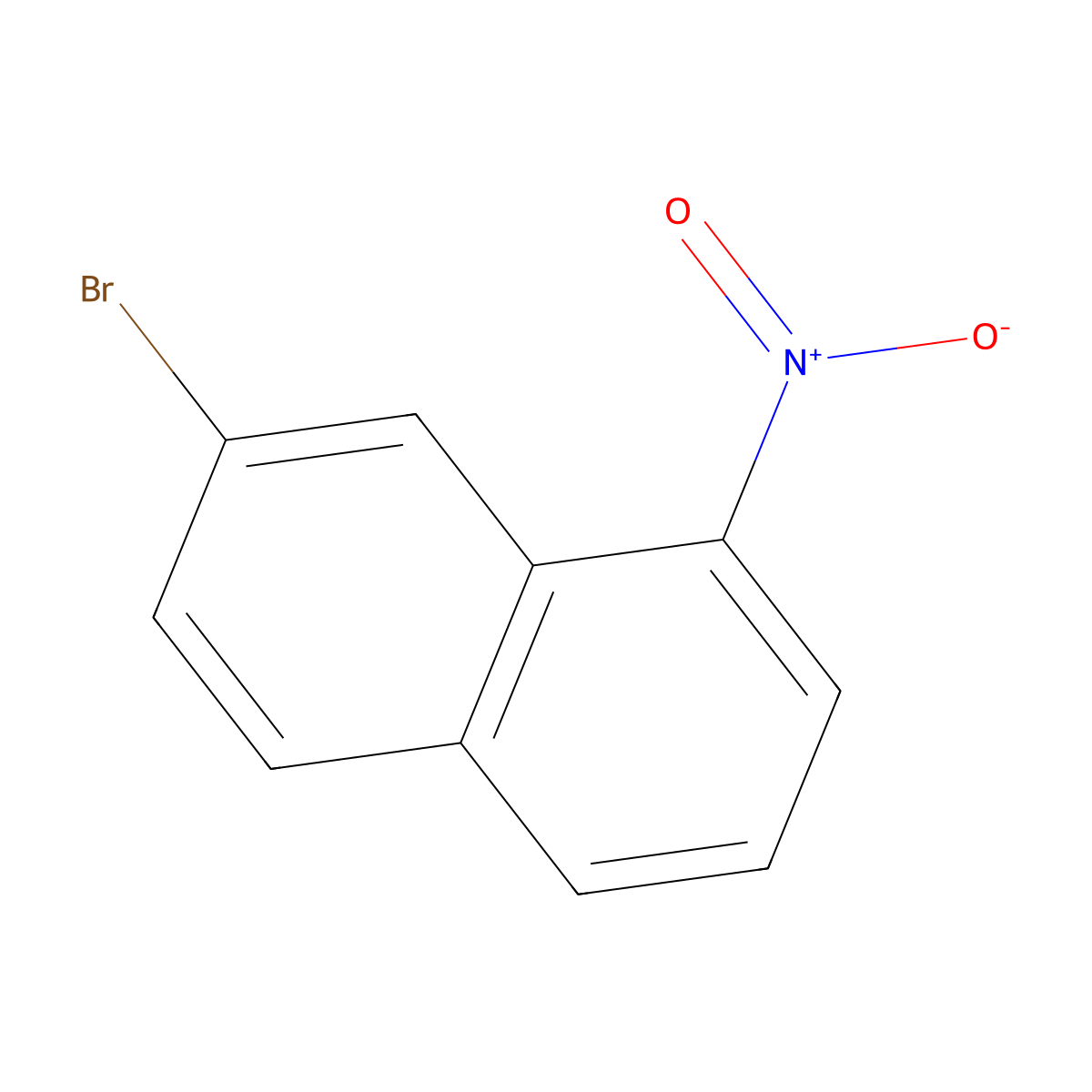 7-Bromo-1-nitronaphthalene molecular structure, CAS 102153-49-1