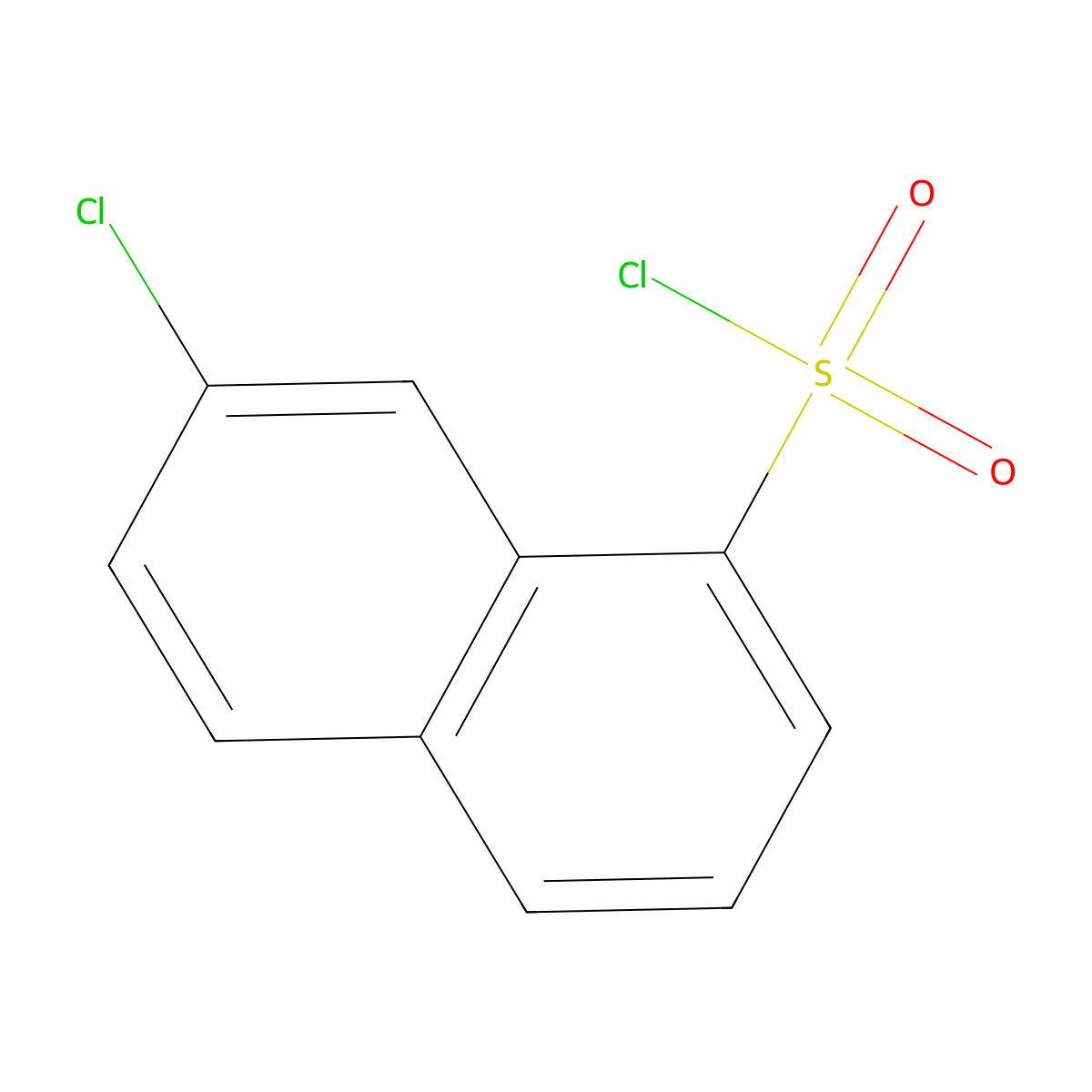 7-Chloronaphthalene-1-sulfonyl chloride molecular structure, CAS 102153-62-8