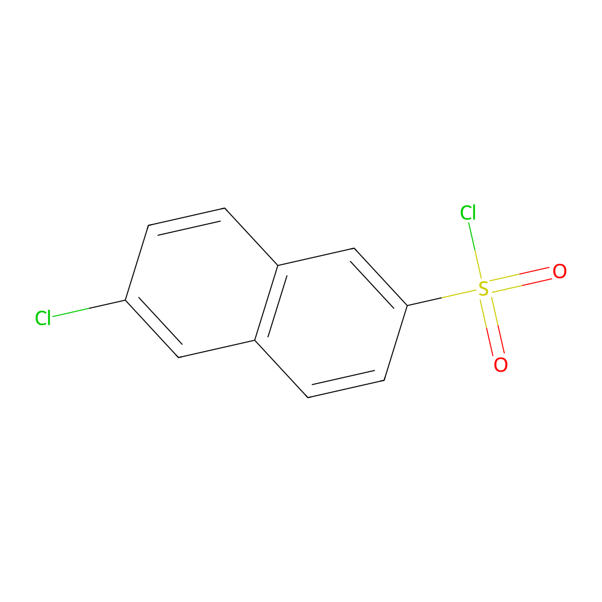 6-Chloronaphthalene-2-sulfonyl chloride molecular structure, CAS 102153-63-9