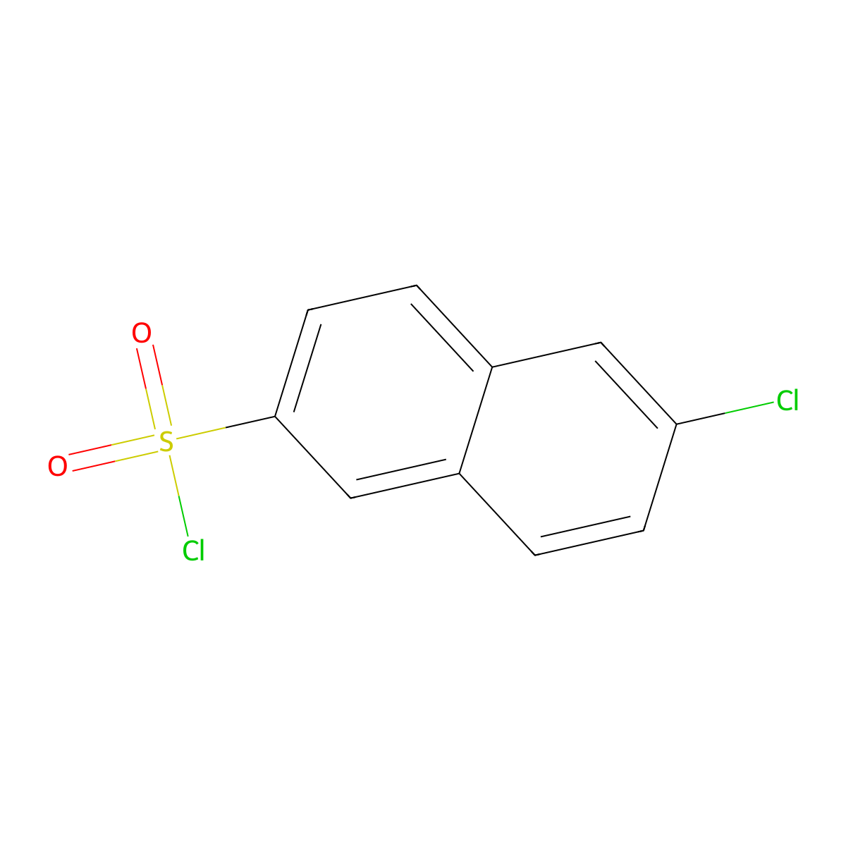 6-Chloronaphthalene-2-sulfonyl chloride molecular structure, CAS 102153-63-9