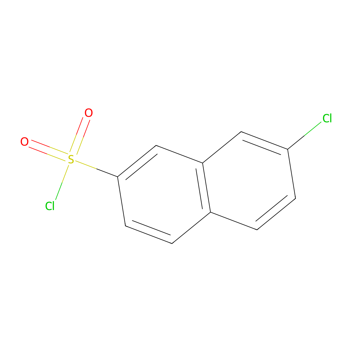 7-chloronaphthalene-2-sulfonyl Chloride molecular structure, CAS 102153-64-0