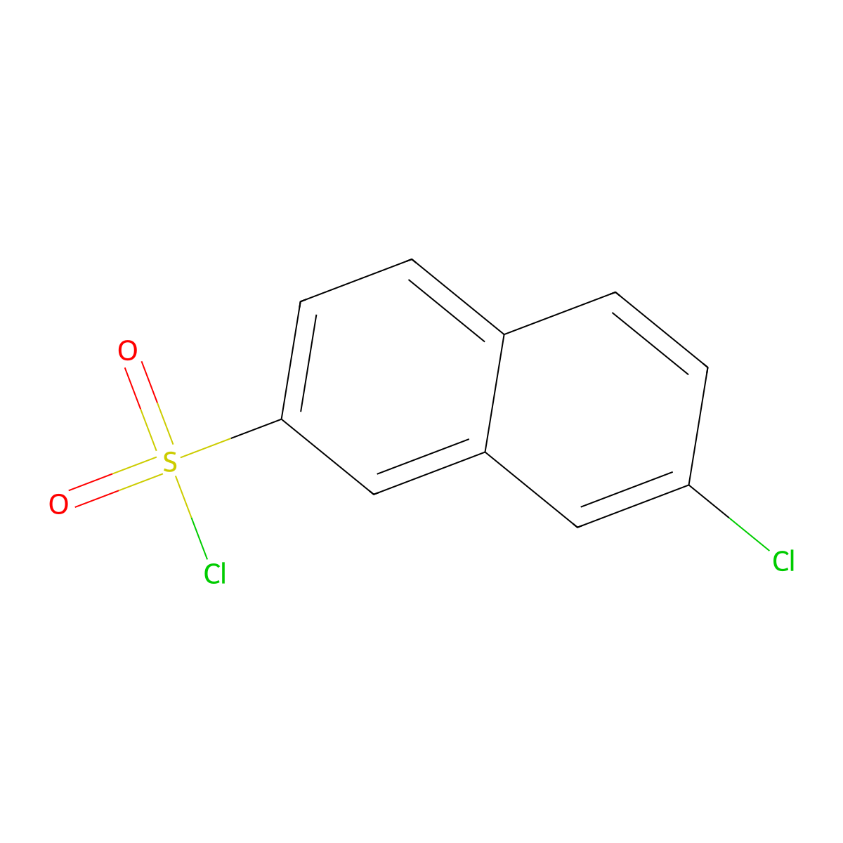 7-chloronaphthalene-2-sulfonyl Chloride molecular structure, CAS 102153-64-0