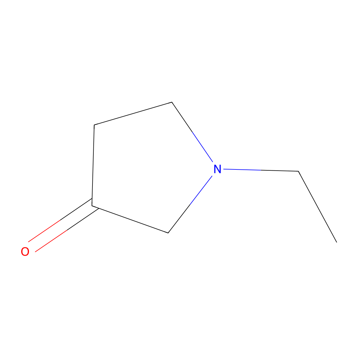 1-Ethylpyrrolidin-3-one molecular structure, CAS 102153-86-6