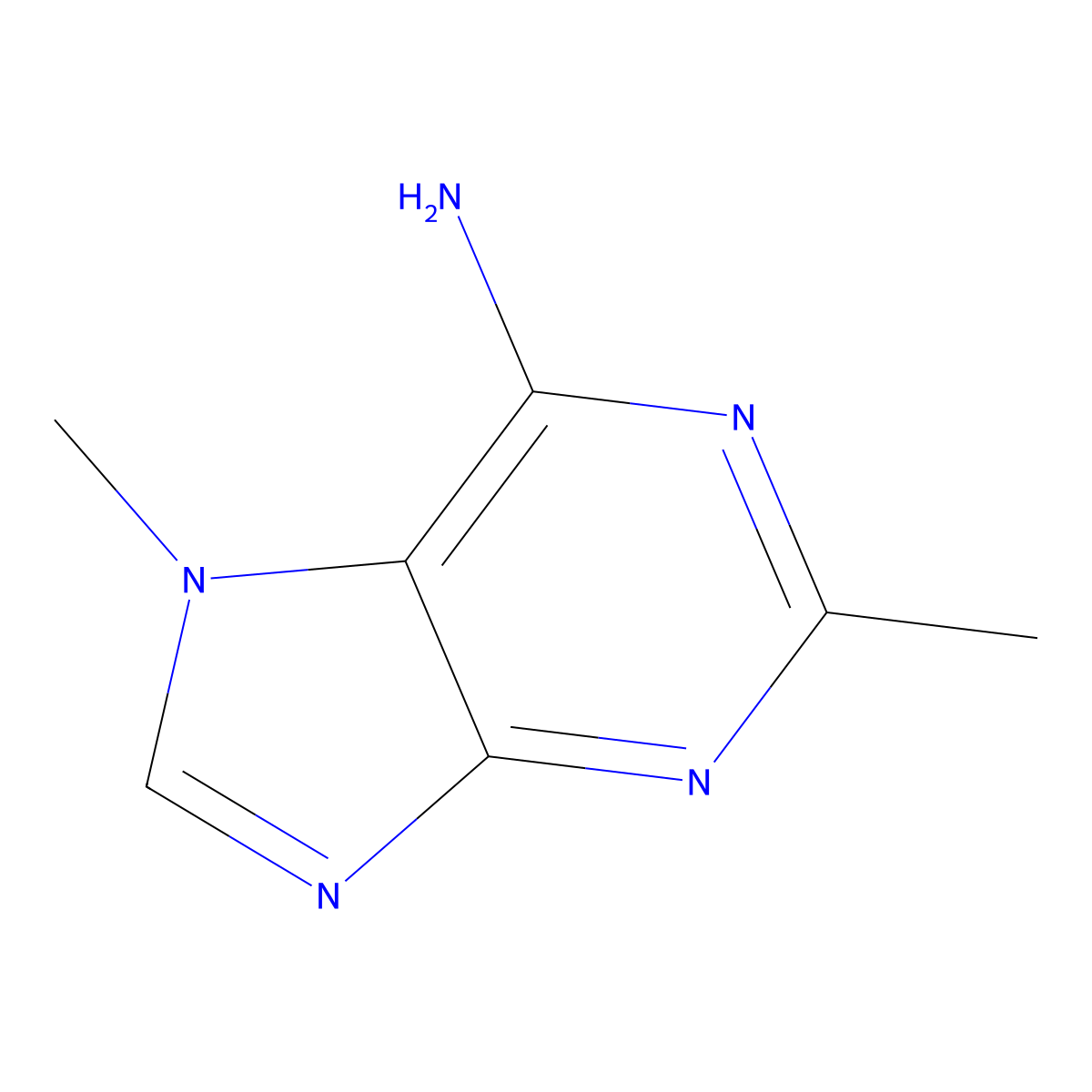 2,7-dimethyl-7H-purin-6-amine molecular structure, CAS 102153-93-5