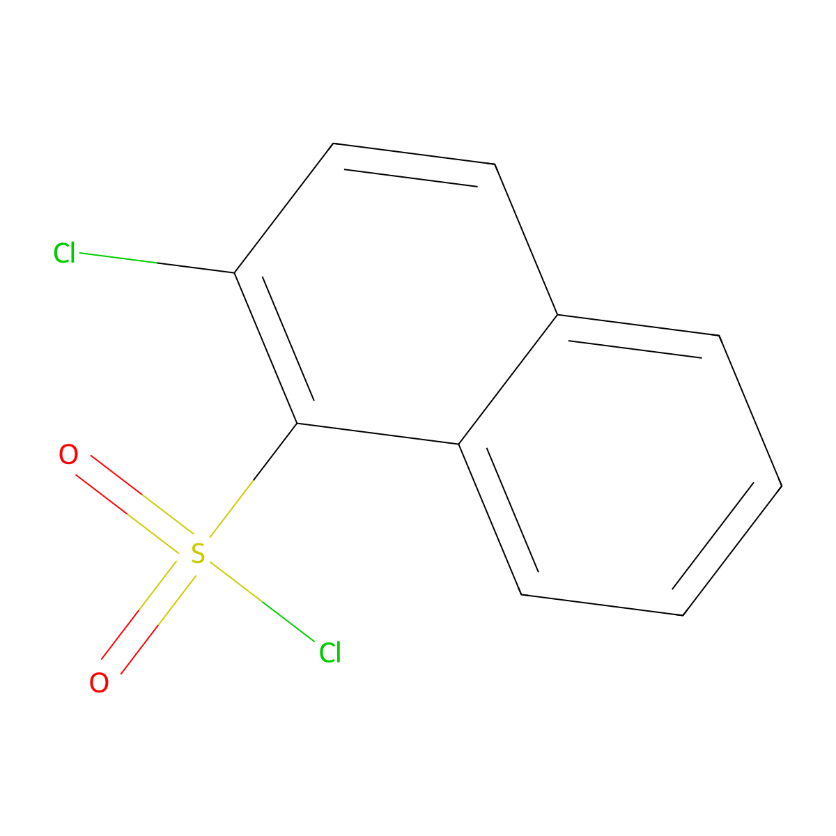 2-Chloronaphthalene-1-sulfonyl chloride molecular structure, CAS 102154-19-8