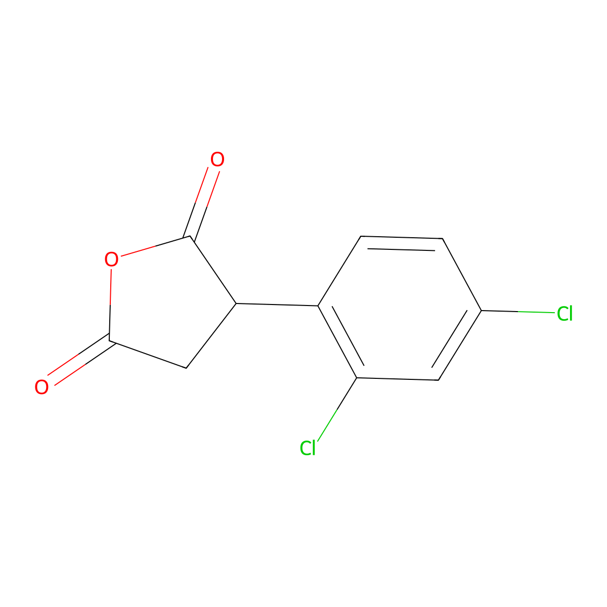 3-(2,4-Dichlorophenyl)oxolane-2,5-dione molecular structure, CAS 102154-20-1