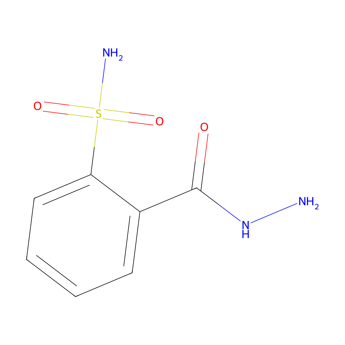 2-(Hydrazinecarbonyl)benzenesulfonamide molecular structure, CAS 102169-52-8