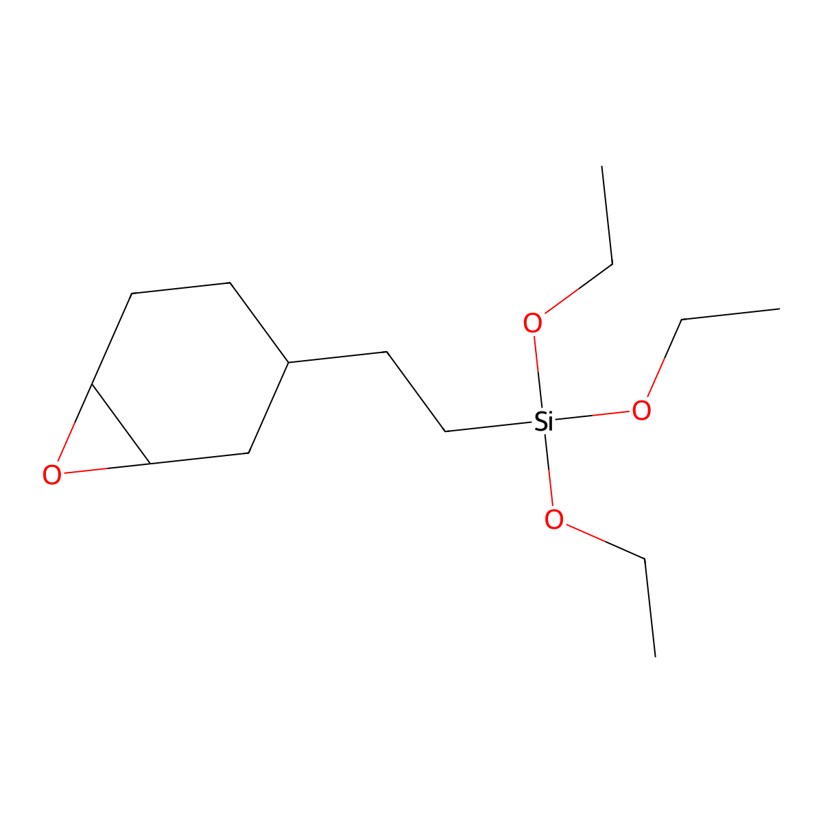 2-(3,4-Epoxycyclohexyl)ethyltriethoxy silane molecular structure, CAS 10217-34-2