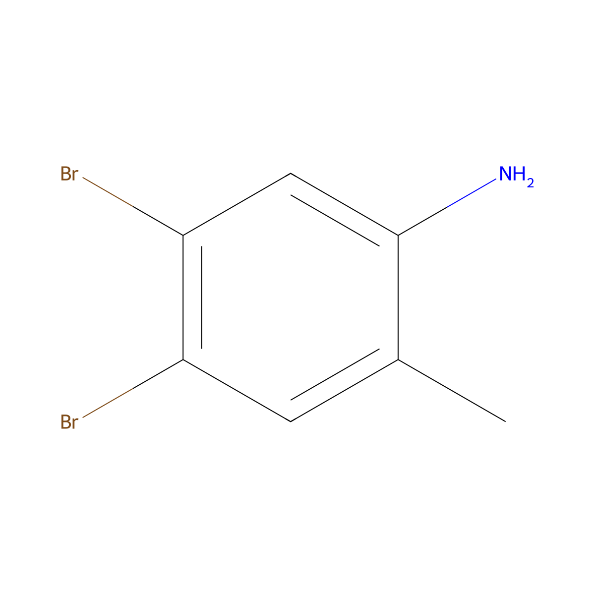 4,5-Dibromo-2-methylaniline molecular structure, CAS 102170-00-3