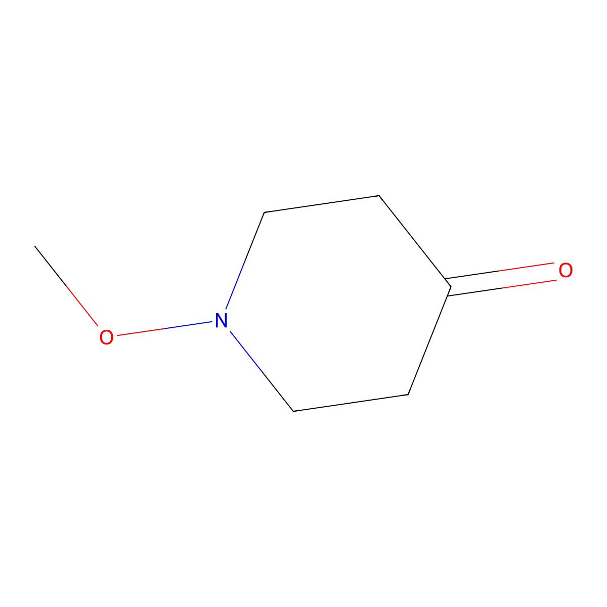 1-Methoxypiperidin-4-one molecular structure, CAS 102170-24-1