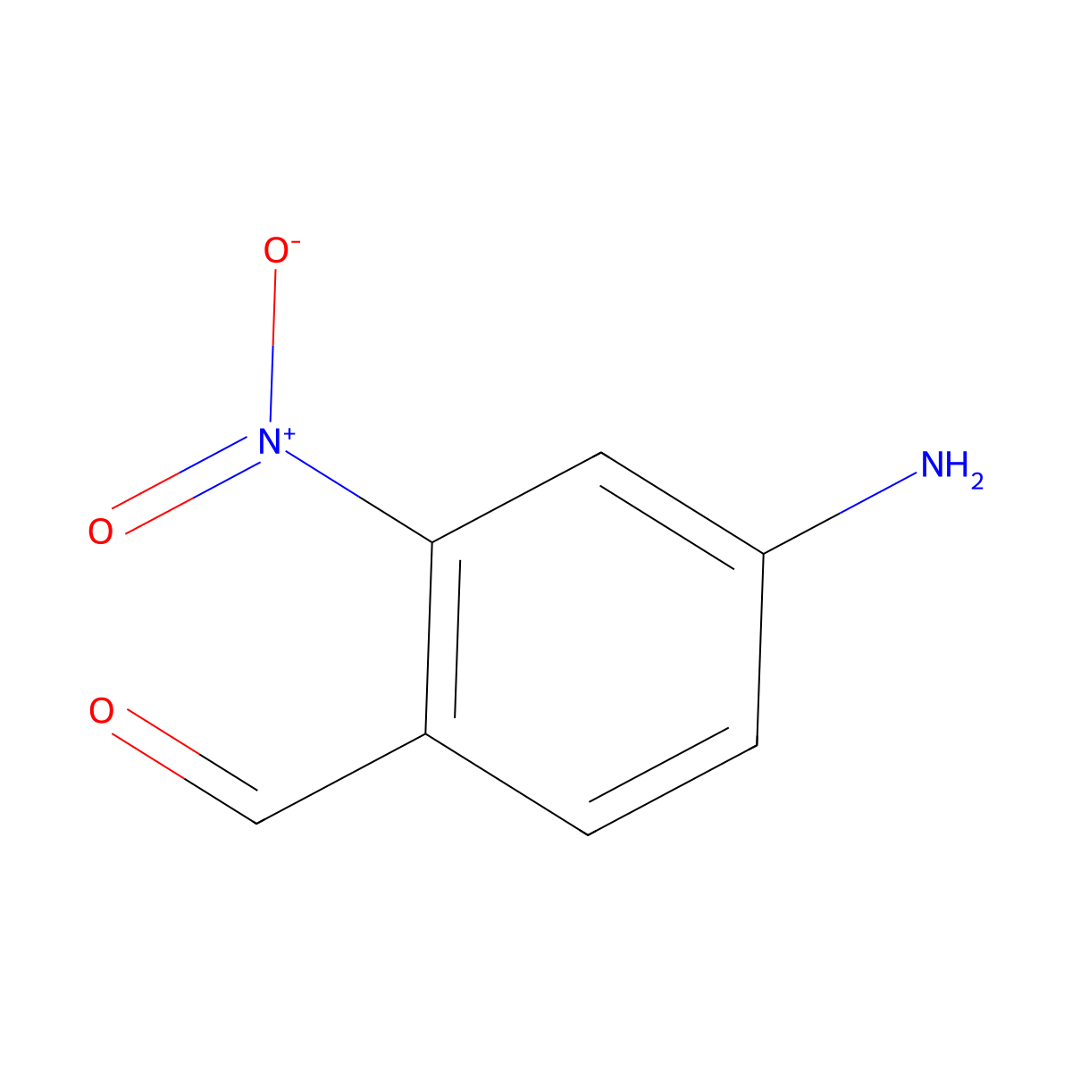 4-Amino-2-nitrobenzaldehyde molecular structure, CAS 102170-39-8