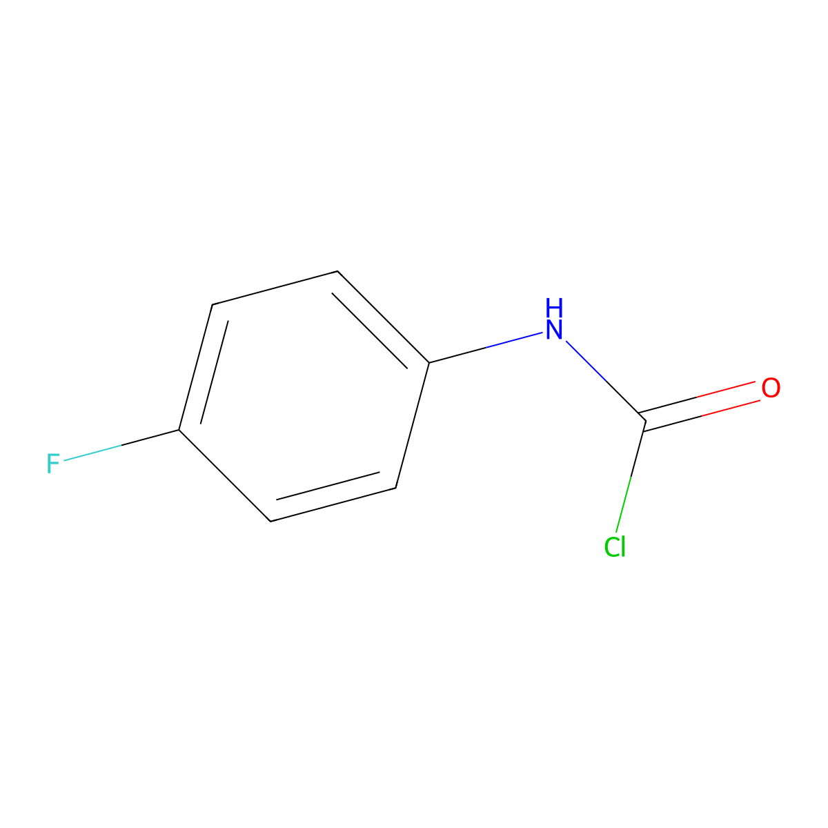 (4-Fluorophenyl)carbamic chloride molecular structure, CAS 1021726-10-2