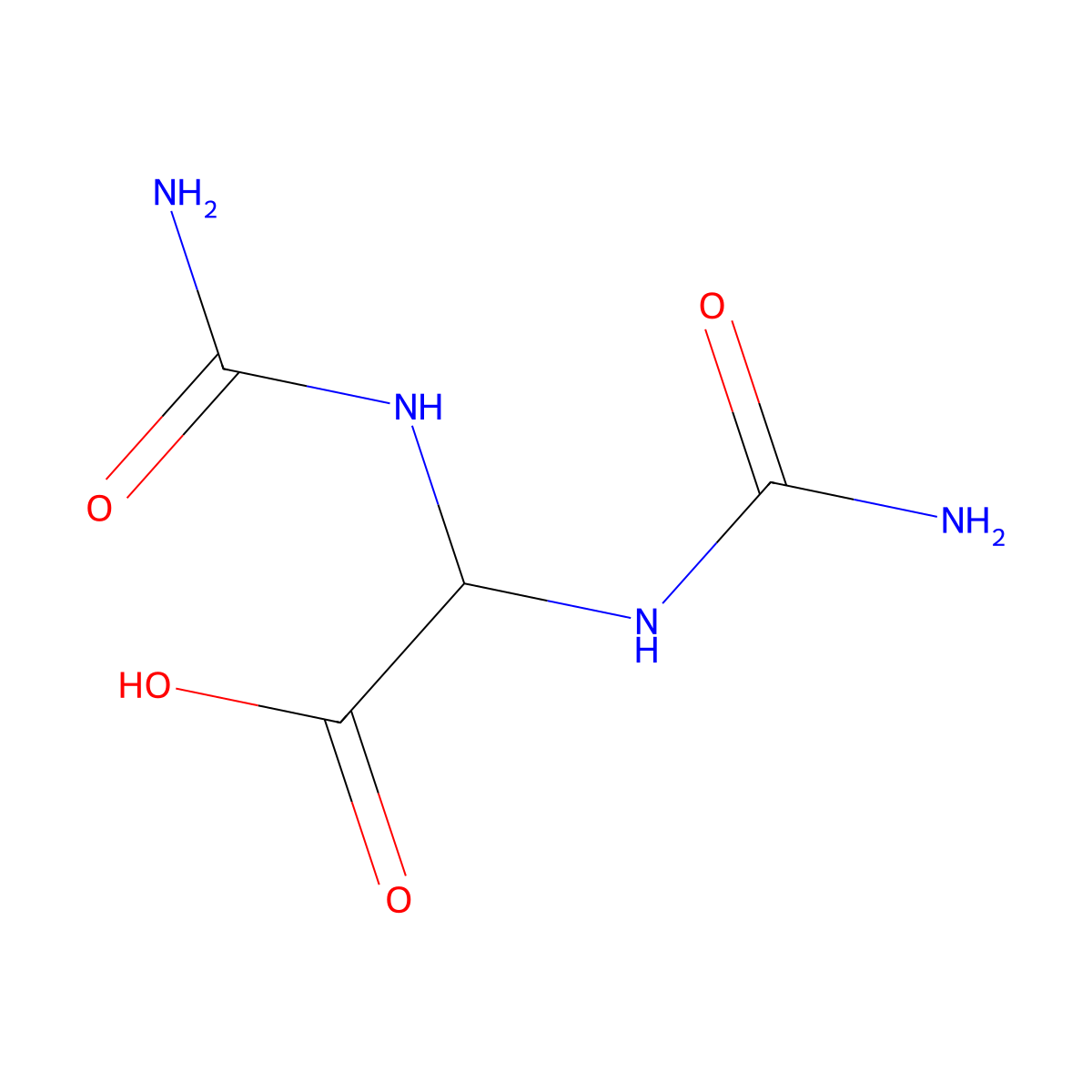 Allantoic acid molecular structure, CAS 102185-22-8