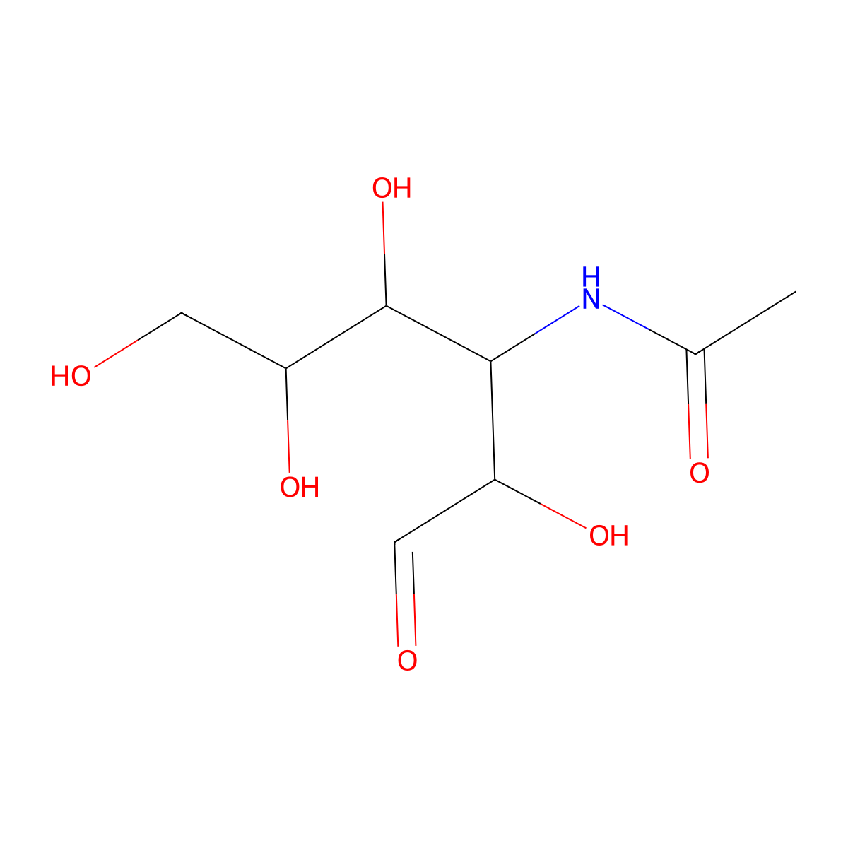 3-Acetamido-3-deoxy-D-allose molecular structure, CAS 102185-26-2