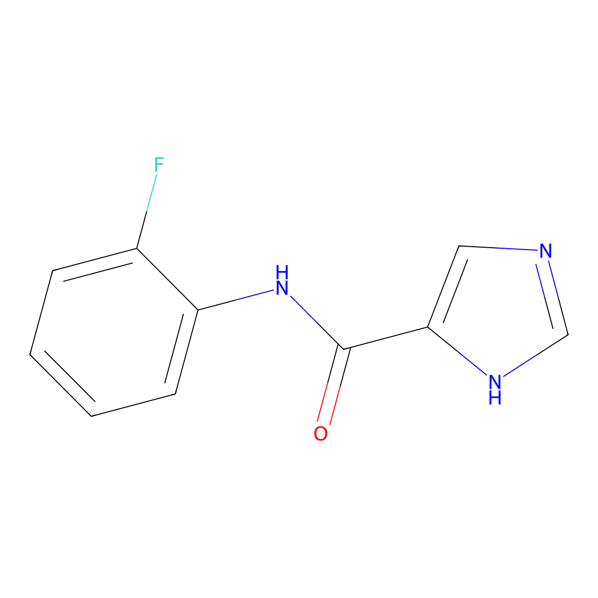 N-(2-fluorophenyl)-1H-imidazole-5-carboxamide molecular structure, CAS 102186-93-6