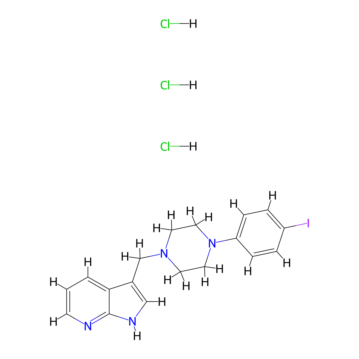 L-750,667 trihydrochloride molecular structure, CAS 1021868-80-3