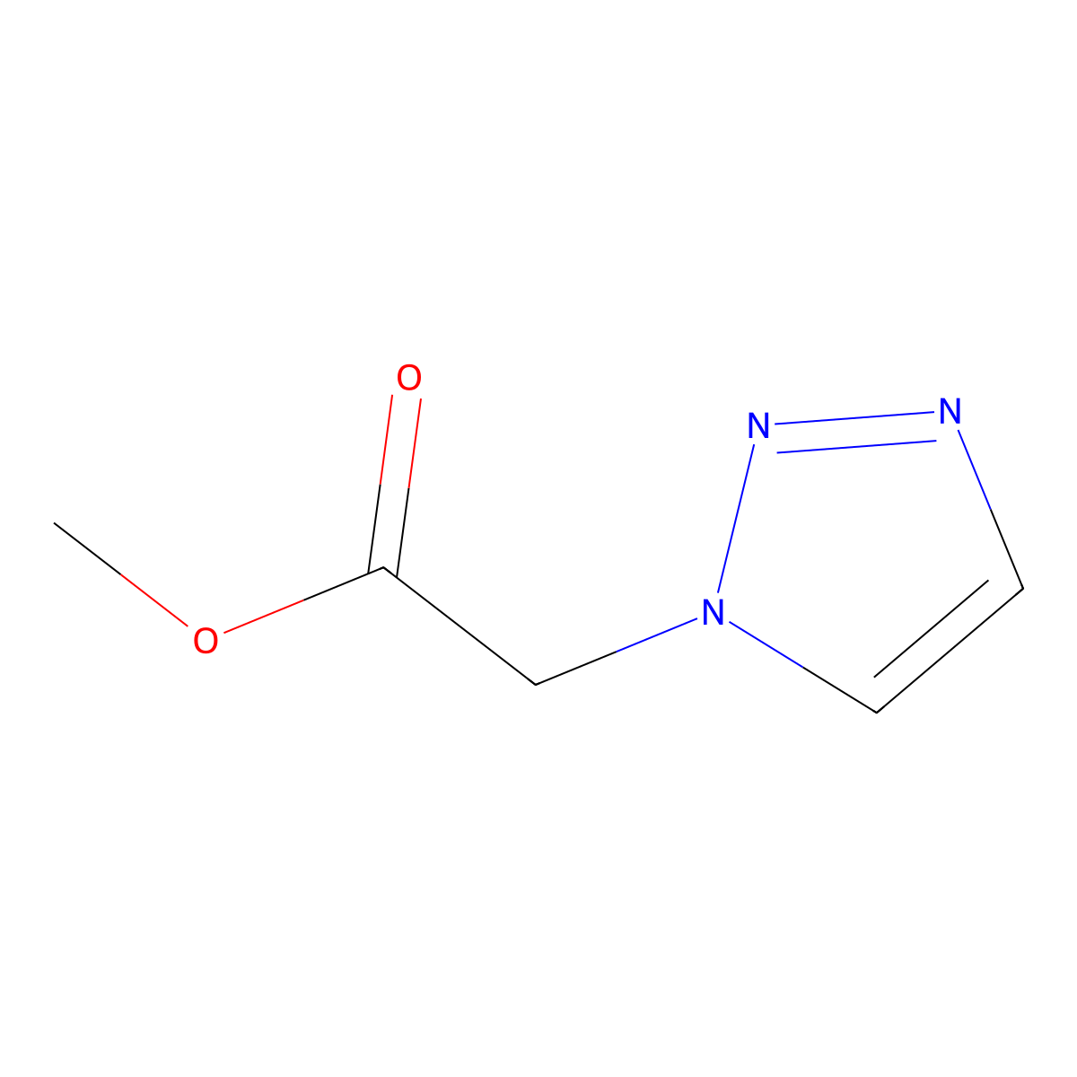 Methyl 1H-1,2,3-triazol-1-ylacetate molecular structure, CAS 1021869-29-3