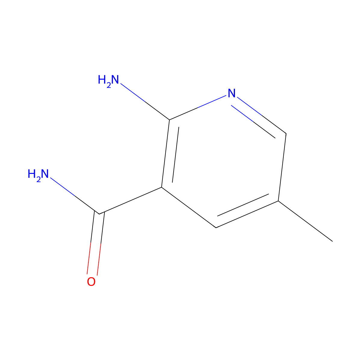 2-Amino-5-methylnicotinamide molecular structure, CAS 1021871-28-2