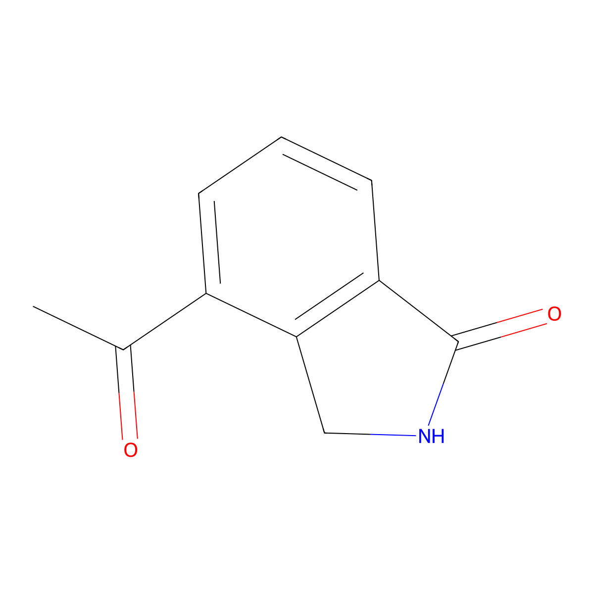 4-Acetylisoindolin-1-one molecular structure, CAS 1021874-48-5