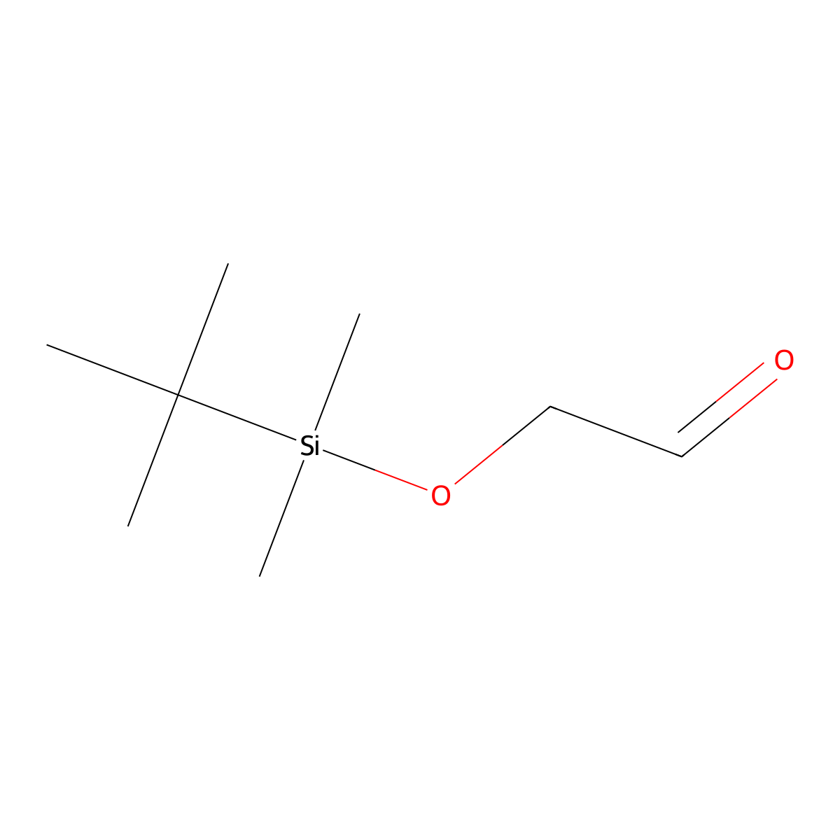 2-((Tert-butyldimethylsilyl)oxy)acetaldehyde molecular structure, CAS 102191-92-4