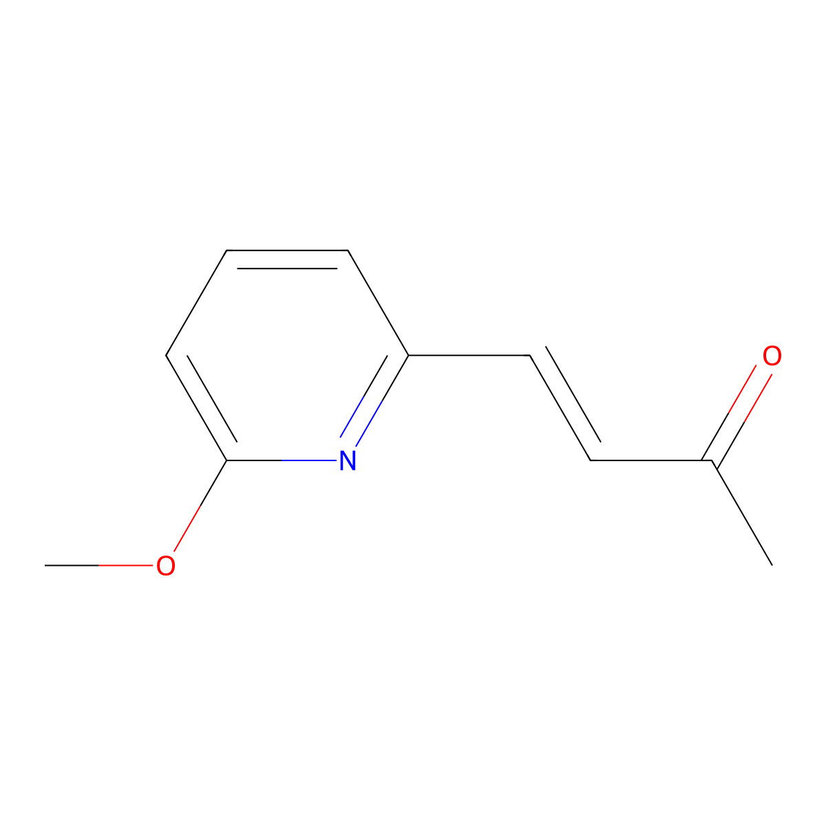 4-(6-Methoxypyridin-2-yl)but-3-en-2-one molecular structure, CAS 1021910-30-4