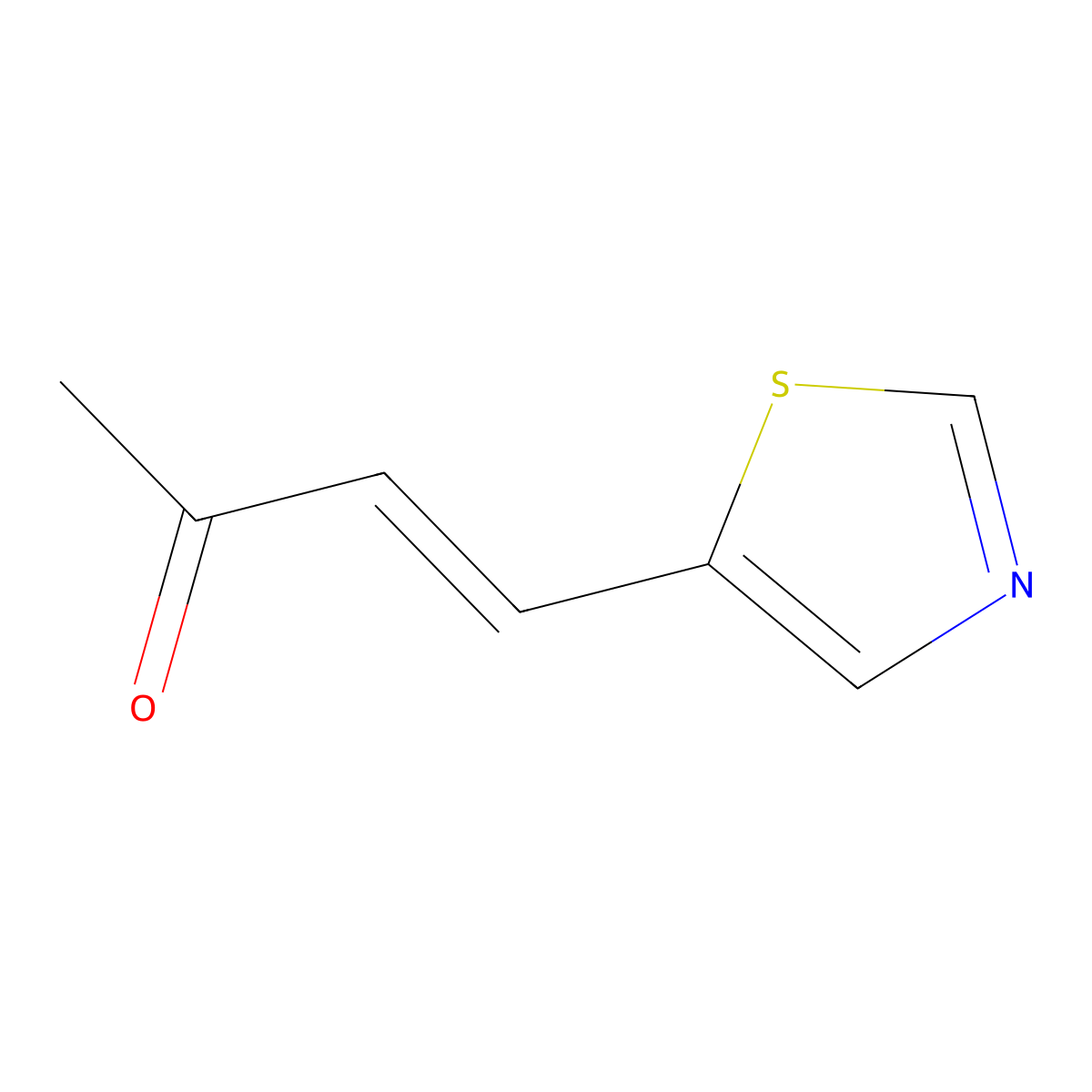 4-(1,3-Thiazol-5-yl)but-3-en-2-one molecular structure, CAS 1021910-45-1