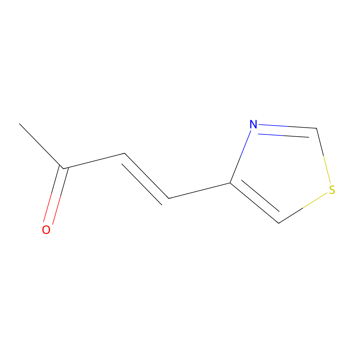 4-(1,3-Thiazol-4-yl)but-3-en-2-one molecular structure, CAS 1021910-46-2