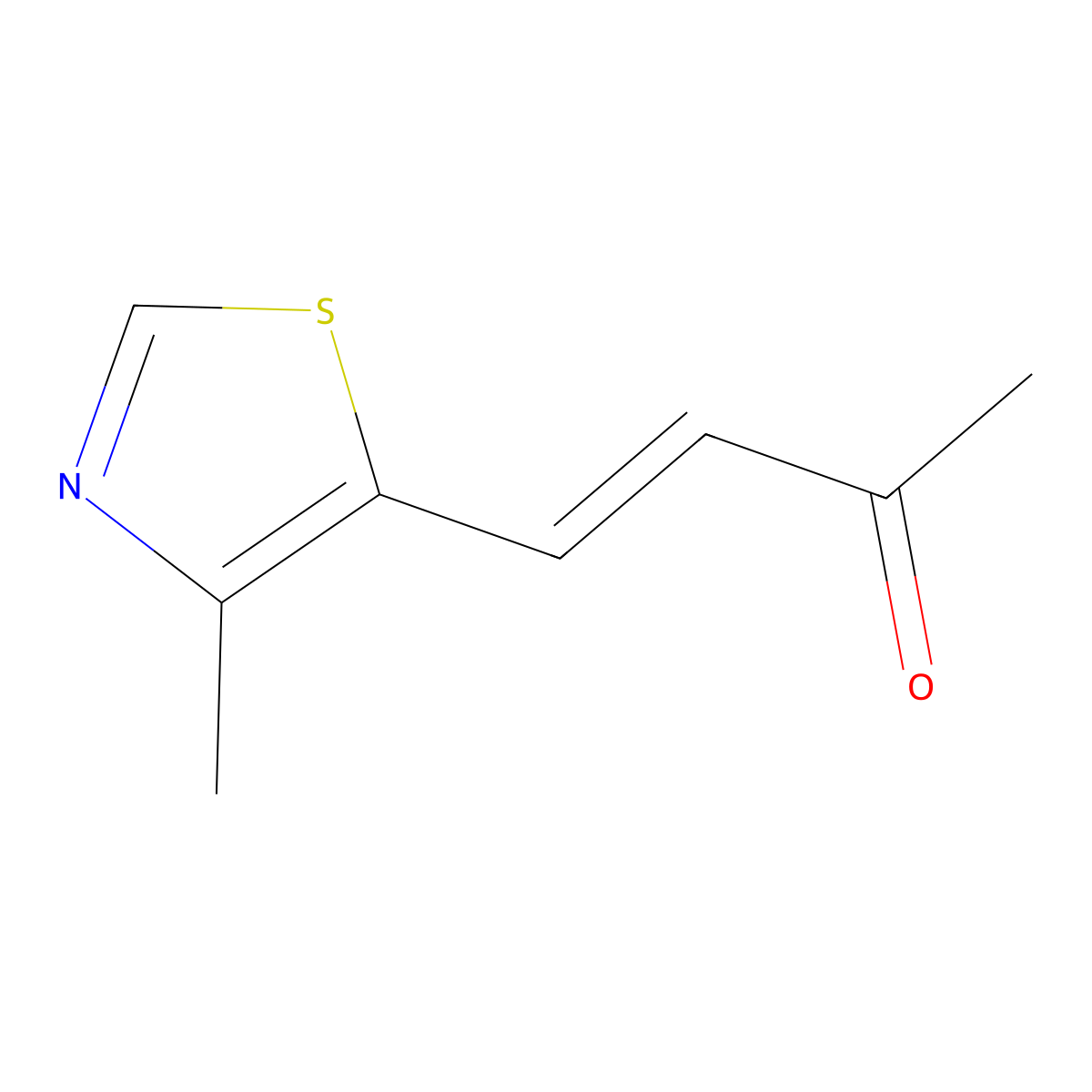4-(4-Methyl-1,3-thiazol-5-yl)but-3-en-2-one molecular structure, CAS 1021910-48-4