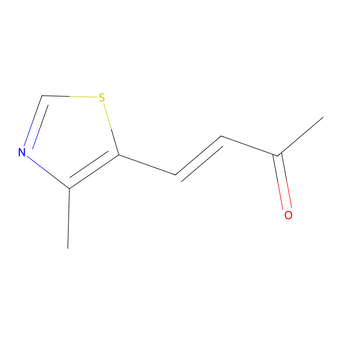 4-(4-Methyl-1,3-thiazol-5-yl)but-3-en-2-one molecular structure, CAS 1021910-48-4