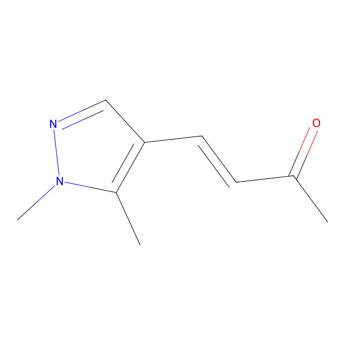 4-(1,5-Dimethyl-1h-pyrazol-4-yl)but-3-en-2-one molecular structure, CAS 1021910-49-5