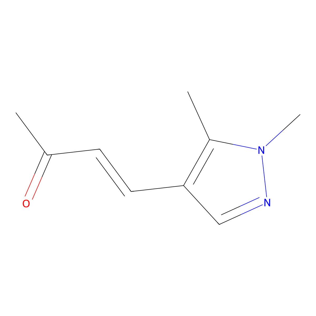 4-(1,5-Dimethyl-1h-pyrazol-4-yl)but-3-en-2-one molecular structure, CAS 1021910-49-5
