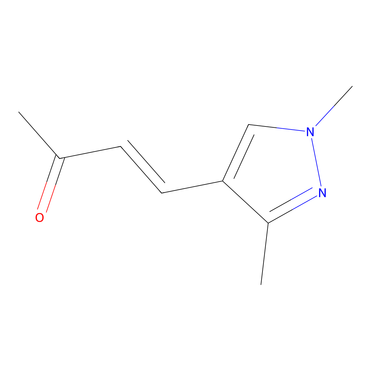 4-(1,3-Dimethyl-1h-pyrazol-4-yl)but-3-en-2-one molecular structure, CAS 1021910-51-9