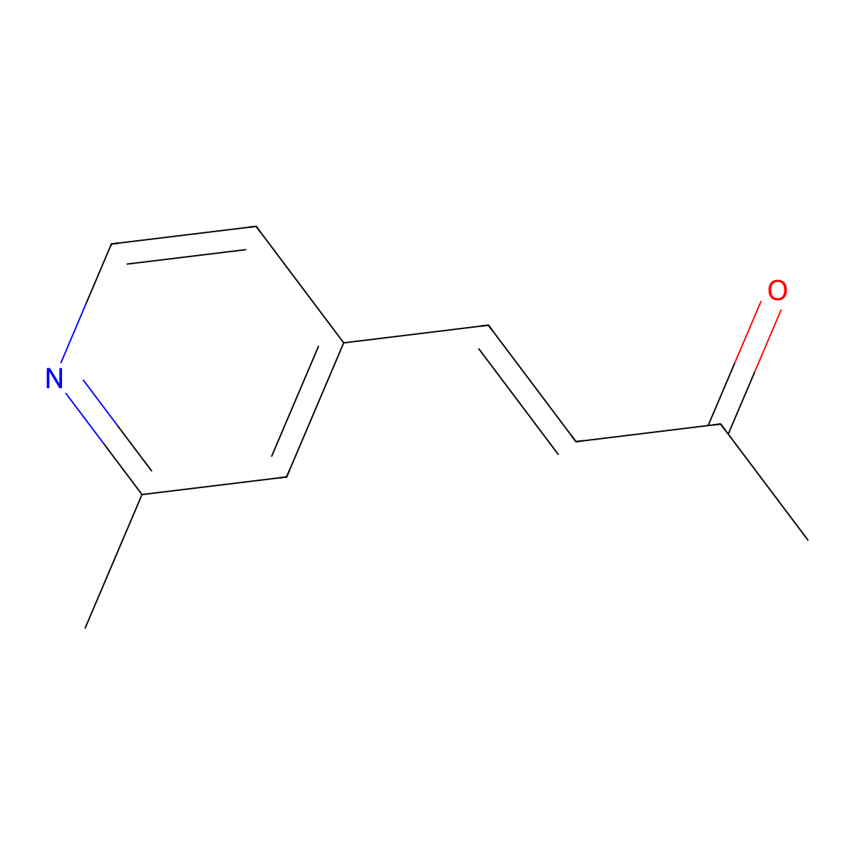 4-(2-Methylpyridin-4-yl)but-3-en-2-one molecular structure, CAS 1021910-52-0