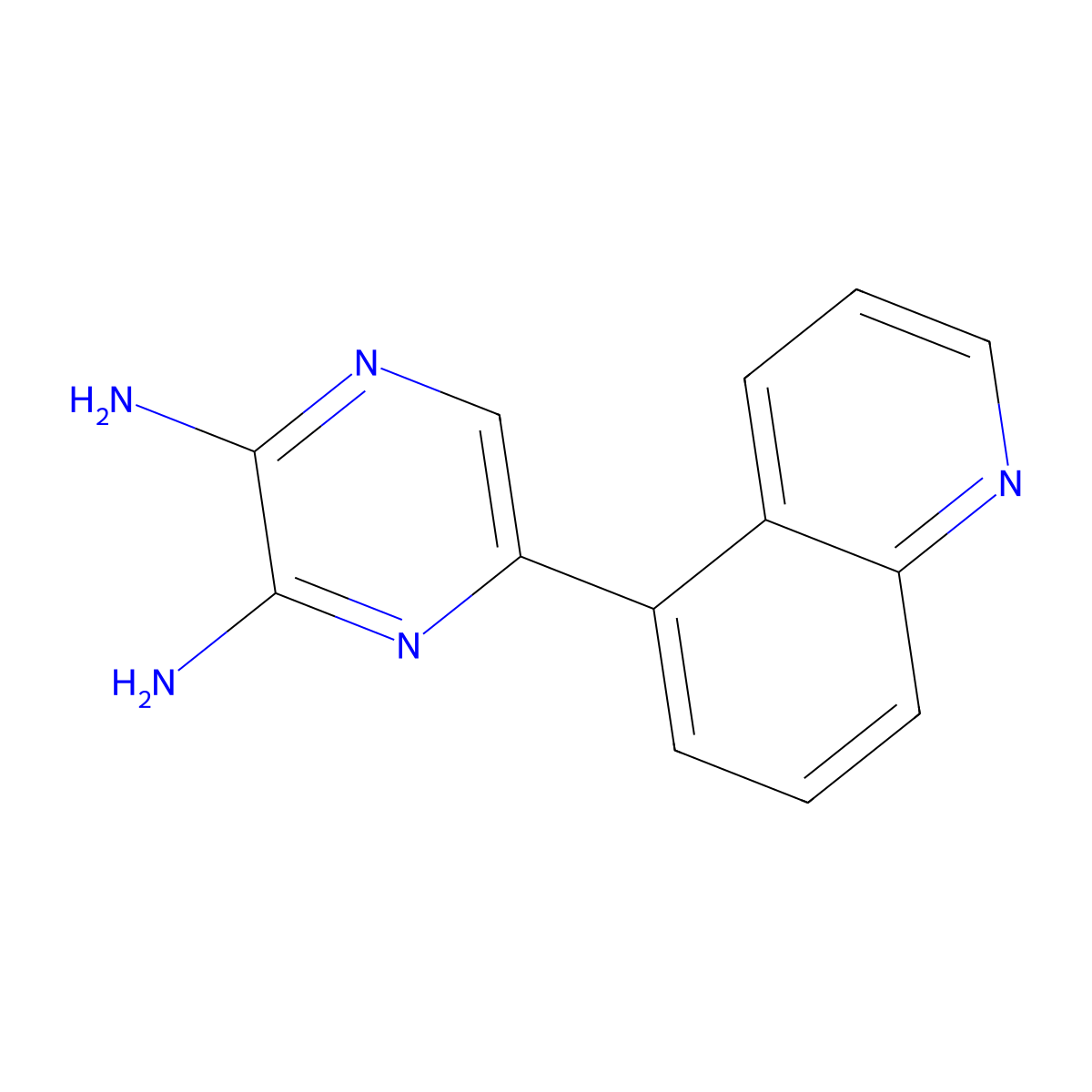 5-(5-Quinolyl)pyrazine-2,3-diamine molecular structure, CAS 1021918-29-5