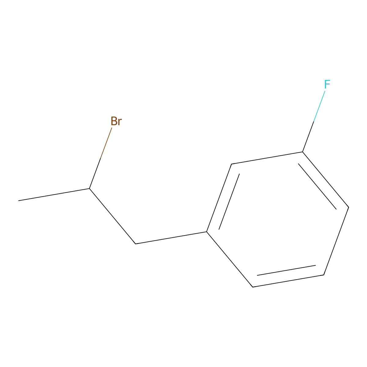 1-(2-Bromopropyl)-3-fluorobenzene molecular structure, CAS 1021927-57-0