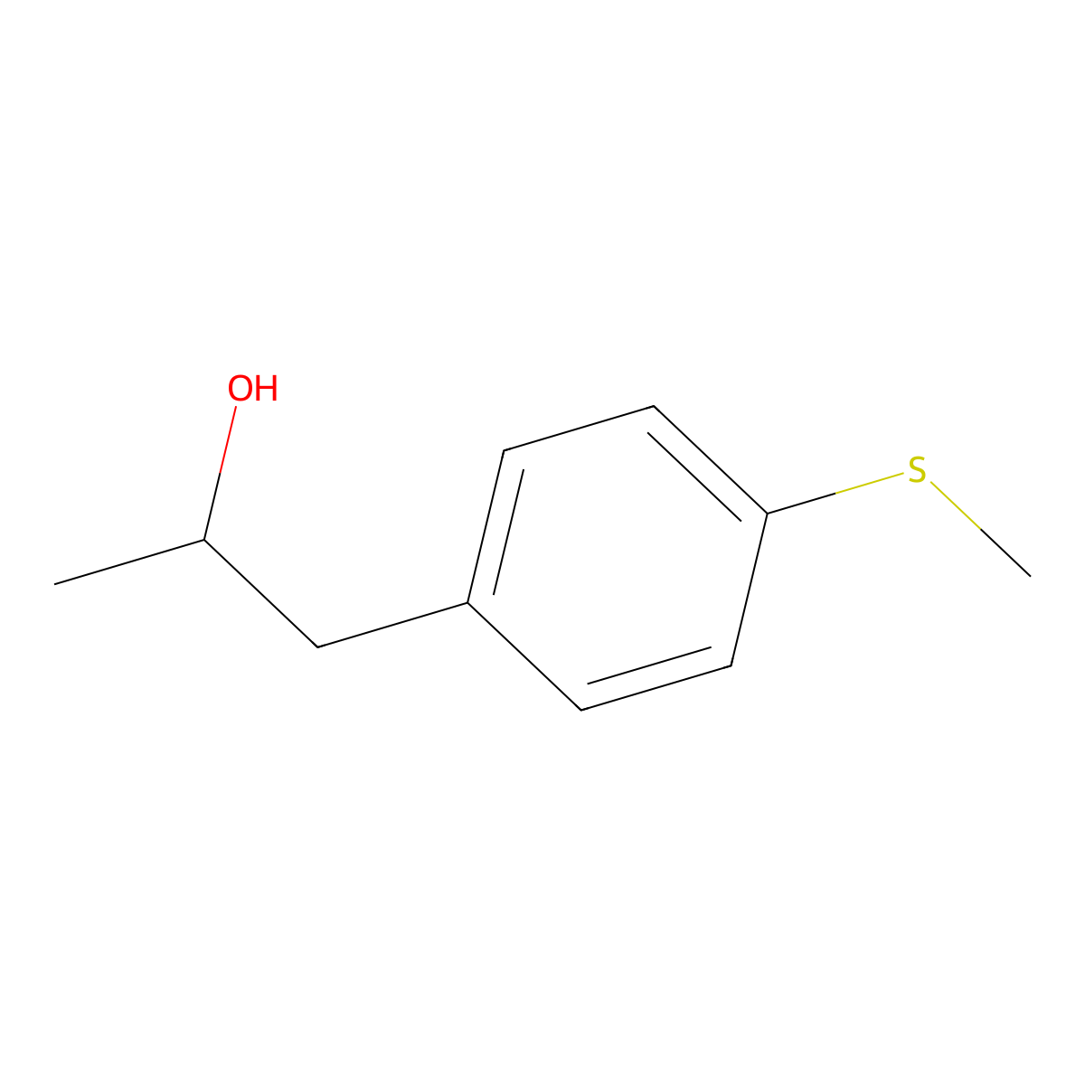 1-[4-(Methylthio)phenyl]-2-propanol molecular structure, CAS 1021927-90-1