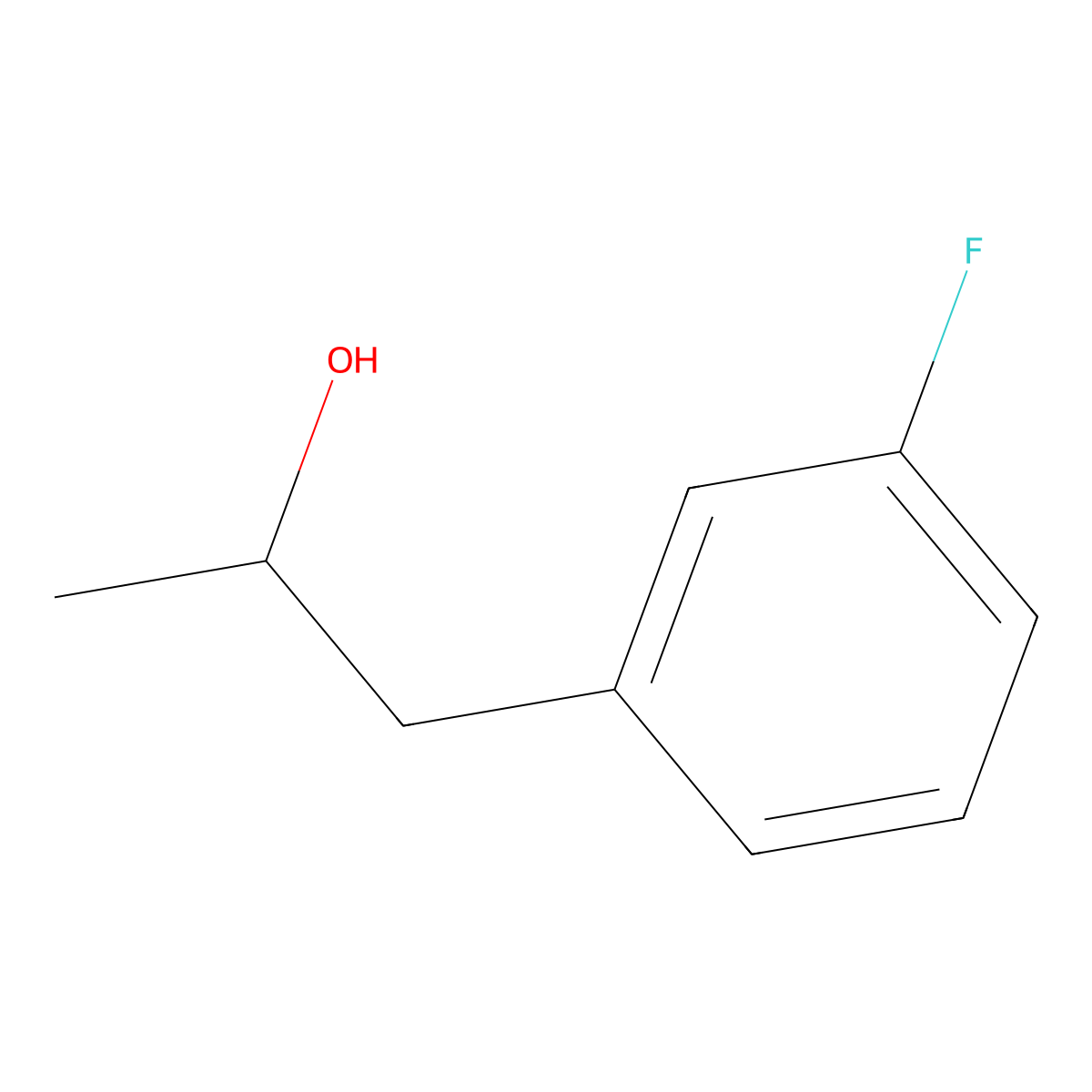 1-(3-Fluorophenyl)propan-2-ol molecular structure, CAS 1021928-02-8